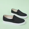 Scarpe casual sneaker slip-on da donna piatto che corre rosa ragazze vulcanizzate vulcanizzate comode moda di moda rock