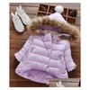 Down Coat Retail 9 Colors Kids Winter Coats Boys Girls Luxury Designer Thicken Cotton-Padded Infant Baby Girl Jacket Hooded Jackets Dr Dhnsm