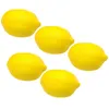 Party -Dekoration 5 PCs Simulierte dekorative POGROGRAPS Künstliche Obst -Szenen -Layout Fake Foam Realistic Model Lemons