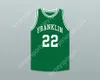 Aangepaste naamnummer Heren Jeugd/Kinderen Andre Iguodala 22 Franklin Middle School Green Basketball Jersey 4 Top gestikte S-6XL