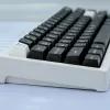 Tillbehör PBT Double Shot GMK WOB BOW KeyCap Qxa Profile KeyCap 162 Keys Black and White For MX Switch Mechanical Keyboard 64 68 75 96 980