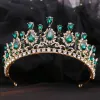 Jóias Kmvexo BAROQUE CRISTAL TIARAS TIARAS CABEÇA ELEGANTE ATENHO DE PROM ACESSÓRIOS DE CABELO