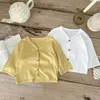 Summer Kids Baby Girls Boys Hollowout Solid Top Outwear Infant Airconditionned Mosquito Proof Cardigan Veste respirante 240409