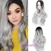 Designer Wigs Wigs Capelli per donne parrucche parrucca lunghe donne ricci di donne sintetiche in fibra di fibra di colore colore