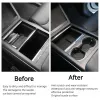 CARS CARCENT CONTRAL CONTROL STORAGE BOX لـ TESLA MODEL X S MAT CENTOR