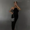 Casual Dresses Solid Sexy Neck Hanging Dress For Women Color Halter Female