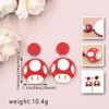 Sonstige 1Pair Top Fashion CN Drop Pilzhaut niedliche Acrylohrringe Schmuck für Frauen 240419