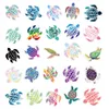 50pcs Varieurs Colorful mignons d'autocollants de tortue de mer pour bagages de bricolage, ordinateur portable, planche à roulettes, voiture, moto, autocollants de vélo