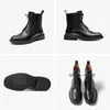 Boots Beau Today Casual Angle для женщин подлинная платформа платформы на платформу из телячьей кожи