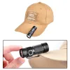 Hats WADSN Mini Tactical Flashlight for Helmet Hat Clamp Holder 20mm Picatinny Rail Mount Helmet Scout Led Light Hunting Accessories