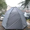 Tält och skyddsrum 4-6personer Hexagonal tält vindtät vattentät solförsätt utomhus campingfamilj 210d Oxford silverbelagd 210 cm höjd