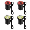 Control Pack of 4 Skateboard Lights Warning Smart Wheel Lamp 5 Mode Front Rear Replacement Automatic Outdoor Sport Taillight