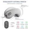 電気マッサージャー新しいポータブルU字型メモリフォーム頸部保護証明書調整可能な加熱マッサージスローリバウンドトラベル枕Y240422
