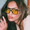 Lunettes de soleil Vintage Square Femme rétro Mirror Sun Verres de soleil Femme Candy Color Colton Cycling Eyewear Feminino