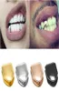 Metal Tooth Grillz Silver Color Single Dental Top Bottom Hiphop Dent Caps Body Bielry pour femmes Men Fashion Vampire Cosplay acce9216127