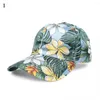 Top kapakları kadınlar bahar yaz güneş koruyucu beyzbol çiçek çiçek baskı tatil tarzı gündelik spor kubbe şapkaları moda plaj güneş şapka