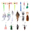 Toys Remplacement Head For Funny Cat Stick Toy Insect Ocean Plush Series Bell Divers types Cats Cat Rod Feather Teaser Toy Pet Supplies