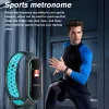 Opaski na rękę inteligentną bransoletę 7 Kolorowa krew tlen Smart Band Fitness Treer Monitorowanie tętna IP68 Waterproof dla PK Xiaomi Mi Band 4 5 6