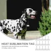 أطواق الكلاب 20 PCS PET DYE SUBLIMATION TAG LANDAL TAGS SUBSLIES اسم جرو للقطط في الهواء الطلق