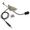 Accesorios Micrófono PTT para Howard Leight Impact Sports Earmuffs electrónicos para auriculares tácticos de caza