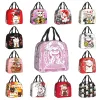 Bags Maneki Neko Insulated Lunch Bag for Women Portable Lucky Fortune Cat Thermal Cooler Bento Box Beach Camping Travel