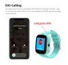 Camera New Kids Smart Watch Phone GPS SOS Tracker Pleil Lampe d'appareil photo Remote moniter Alarm d'alarme bébé Smartwatch pour les cadeaux d'enfants