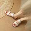 Casual Shoes FEDONAS Thick Heels Slippers Women Sandals 2024 Summer Concise Genuine Leather Quality Comfortable Working Woman