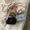 Bolsas de ombro Pu Lenços de couro Crossbody Design Bag mini para mulheres 2024 Bolsas de viagem de luxo da moda e bolsas Lady Tote