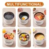 Multicookers 1.2L Foldbar Electric Cooking Pot Multicooker Mini Portable Electric Cooker Split Type Hotpot Travel Electric Suftet 220V