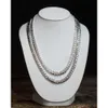 11mm Hip Hop Miami Cuban Link Chain 925 Sterling Silber Hip Hop Curb Silber Rapper Männer Kubanische Halskette