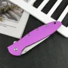 NY KS 1660 8CR13MOV BLADE ALUMINIUM Legering Handtagning Fold Knife Outdoor Camping Multi Hand Tool EDC Självförsvar Skarp överlevnadskniv med fickklipp