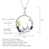 Necklaces GEM'S BALLET 925 Sterling Silver Handmade Cat & Butterfly Pendant Necklace 0.84Ct Natural Blue Sapphire Fine Jewelry for Women