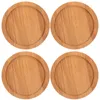 Kussen Coasters Tafel Home Supplies Beschermende tuimelaar Pads Bamboo Round Anti-Skid Cup