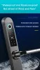 Kontrollera rostfritt stål TTLOCK -app Bluetooth WiFi Kontroll Elektroniskt fingeravtryck Smart dörrlås för glidande glas aluminiumdörr
