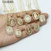 Colliers 5pcs Belle religion bijoux vierge mary pendentif collier collier féminin cadeau classique pour les femmes