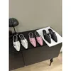 Casual Shoes Women Sandals Rand Slip On Half Slippers Loafers Flats Solid Mules Outdoor Luxury Fashion Pumpar Low Heel