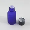 Opslagflessen hoge kwaliteit 0,5 oz glazen fles voor olijfoliedruppeldcontainer met zwarte aluminium deksel verkoop 15 ml