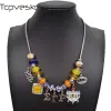 Necklaces Greek Sorority letters SGR Pendant statement rhinestone Sigma Gamma Rho choker DIY charm Necklace Jewelry