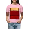 Polos féminins Mark Rothko - T-shirt rouge 1964 T-shirt Summer Animal Print Shirt For Girls Tops Workout Shirts Women Loose Fit