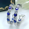 Stud Charm Lab Emerald Diamond Hoop Earring 925 Sterling Sier Party Orees Oreads for Women Bridal Engagement Bijoux Drop Livraison DH8DT