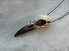 3D Raven Resin Raven Magpie Crow Poe Gothic GiftHalloween Skull NecklaceGoth Bird Jewelry5564894