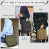 Briefcases VASCHY Small Messenger Bag Canvas Water Resistant Crossbody Shoulder Bag Purse for Men and Women