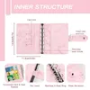 A7 PU en cuir en cuir Binder d'agenda Planificateur Système de trésorerie SetBinder Pocket for Money Budget Saving Bill Organizer Housing 240415