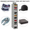 Storage 10Layer Hanging Storage Bag Foldable Space Saving Clothes Hat Shoe Organizer for Collapsible Wardrobe Sundries Organizer 1/2Pcs