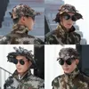 Berretti tattici berretto da baseball uomini cappello camuffato di camouflage esterno cacciabile da pesca da pesca da campeggio da campeggio donne snapback regolabili cappelli foglia 3d regolabili