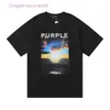 Designer Purple Shirt Brand T-shirts Mens Women T S M L XL 2024 Nieuwe stijl Kleding Grafische tee Us Size S-XL 98NI