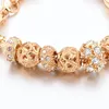 Charm Bracelets CHICVIE Gold Color Crystal Glass Bead Bracelet For Women Beads Charms Jewelry Making Custom DIY SBR170008