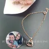 Necklaces Personalized Heart Photo Projection Necklace Christamas Day Gift Photo Custom Jewelry Birthday Lover Family Memory keepsake