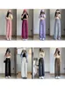 Designer Pants Women Sweatpants damskie joggery kobiety szeroka noga luźna poliestr spandeksu solidny pełna długość elastyczna talia średnia waga 3xl