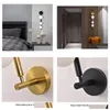 Vägglampor Artpad Golden Black Metal Sconce Vanity Light for Corridor Badrums -TV -bakgrund - Dekorativ belysningsarmatur med G9 B DHDKA